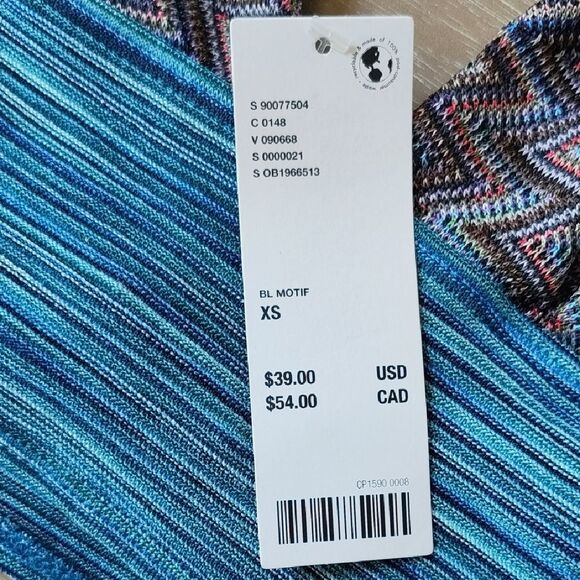 Silence + Noise Jersie Plunge Halter Top size XS nwt - Picture 6 of 7